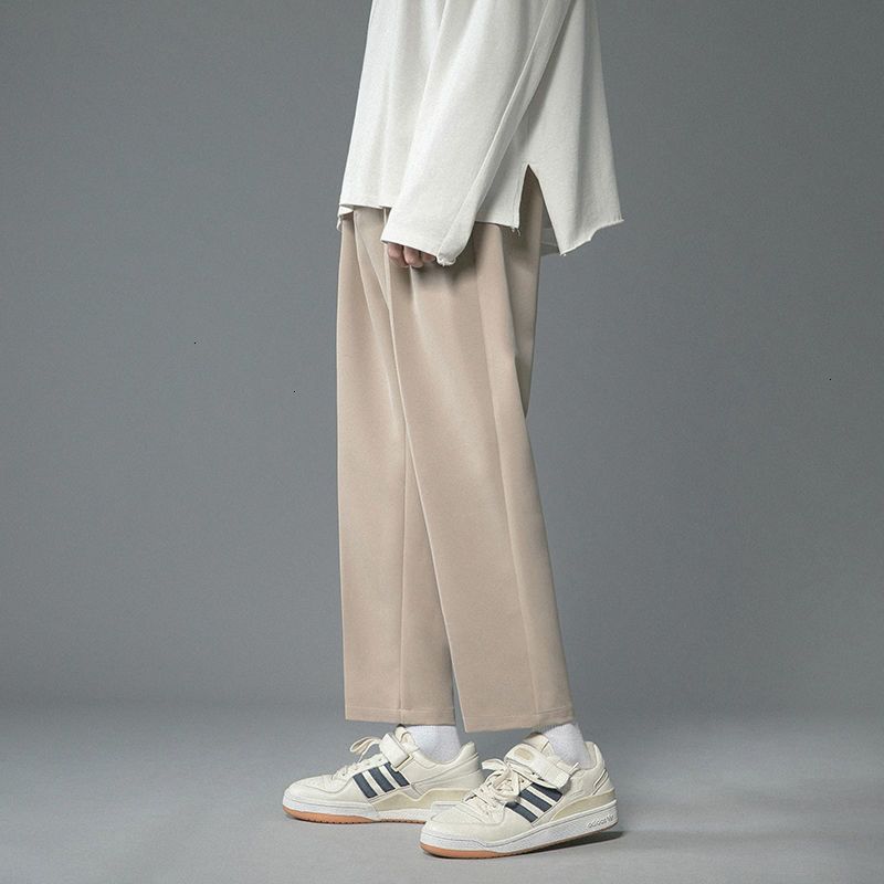 Privathink Solid Color Men's Wide Legs Korean Men Casual Harem Pants Streetwear Male Trousers 3XL
