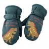 Kids Windproof Plush Liner Magic Tape Full Fingerttens Outdoor Warm Gloves