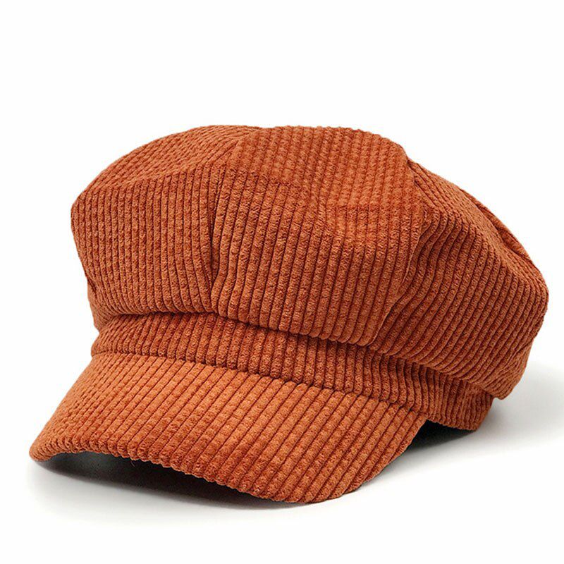 MAXSITI U octagonal for autumn and winter corduroy Newsboy Hat women Fashion Leisure Hat