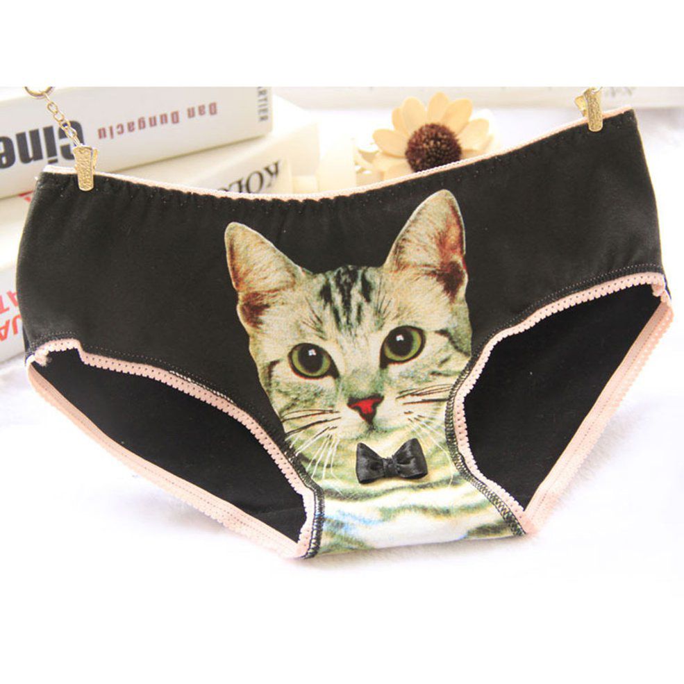Women's 3D Cat  Pattern Briefs