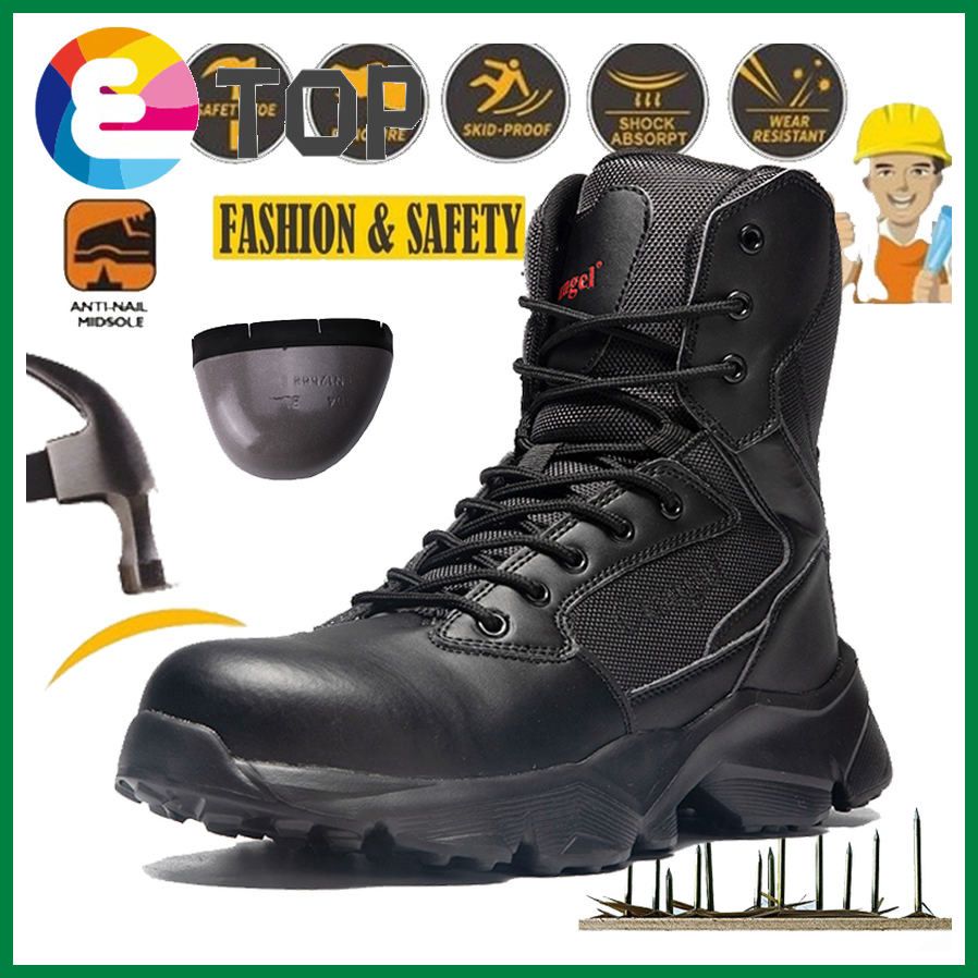 Forklift Safety Shoes Anti-smashing High Cut Work shoes （steel Toe）