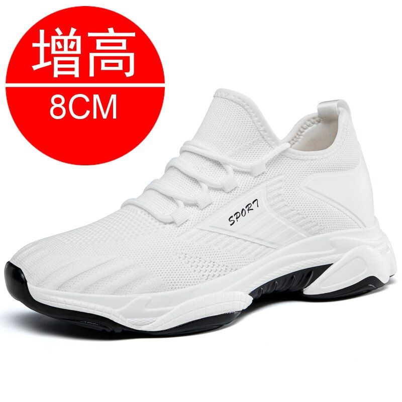 Sneakers Men Elevator Shoes Height Increase Shoes For Men Casual Insole 10cm 8cm 6cm Optional Heels Moccasins Taller Male