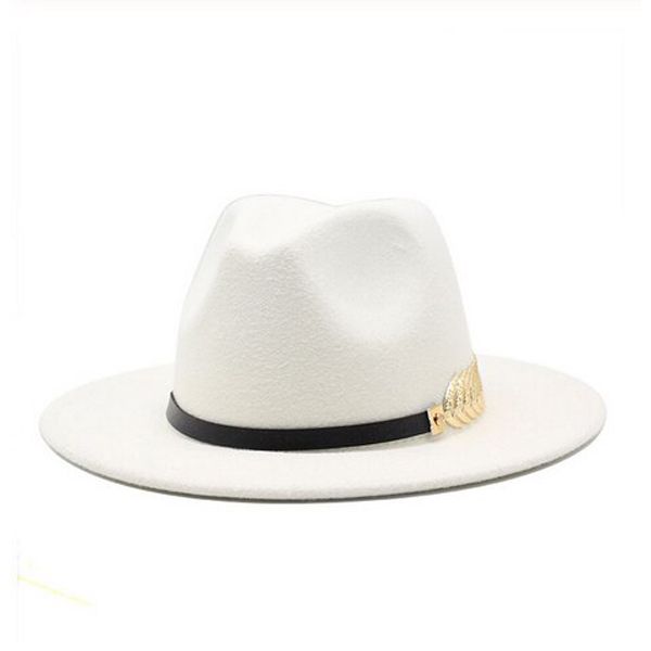 Felt Hat Men Fedora Hats with Belt Women Vintage Trilby Caps Wool Fedora Warm Jazz Hat Chapeau Femme Panaman hat