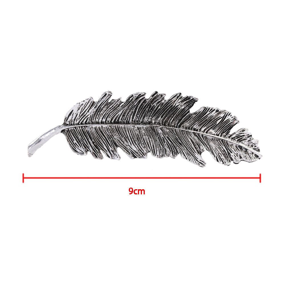 1Pc Fashion Metal Leaf Shape Hair Clip Barrettes Crystal Pearl Hairpin Barrette Color Feather Hair Claws Gifts Hair Styling Tool