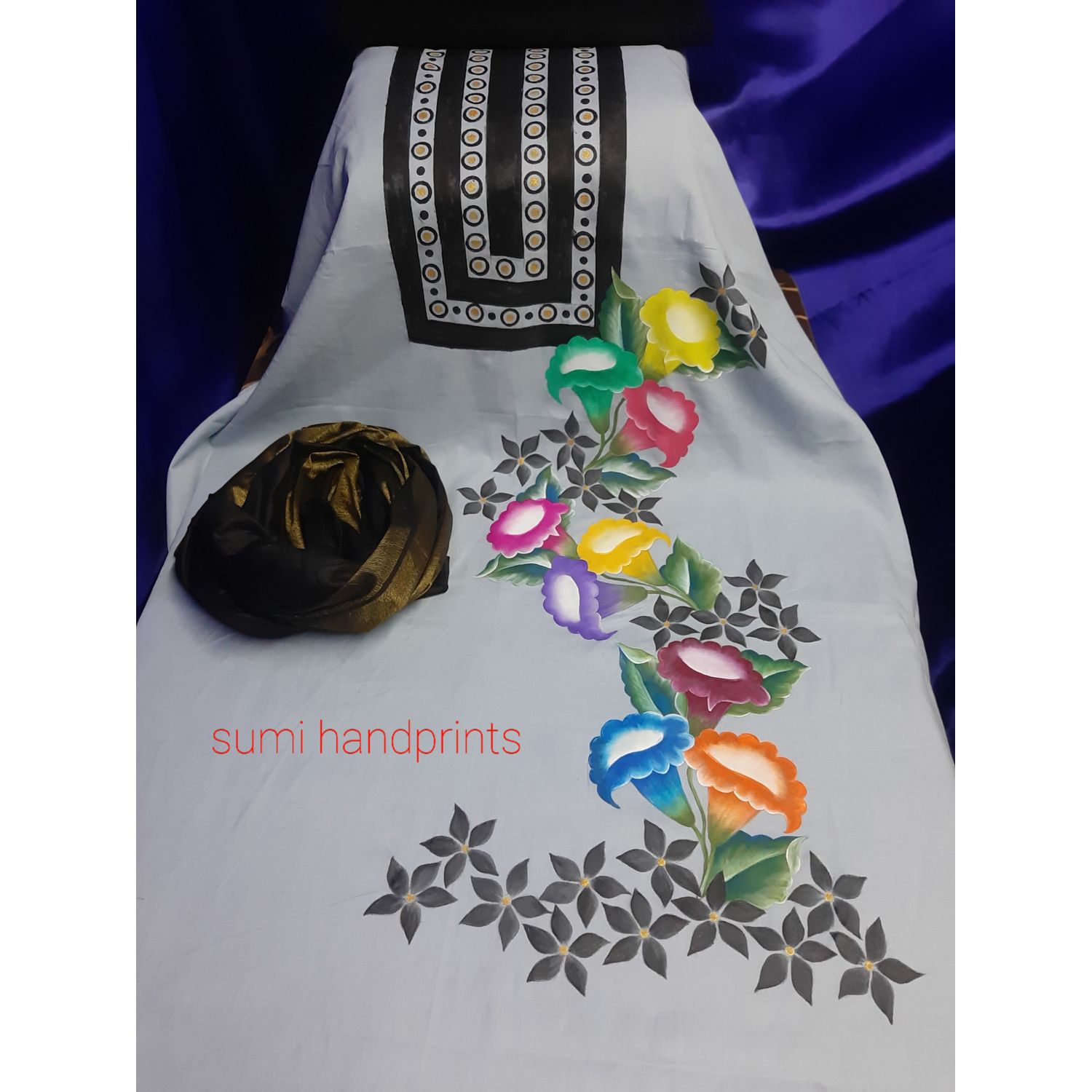 Sume hand paint dress