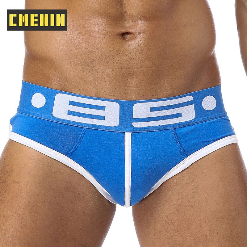 CMENIN Soft BS (1 Pieces) Comfort Polyester Underwear Men Jockstrap Briefs Low Waist Men Underpants Male Panties Patchwork Mens Innerwear BS73