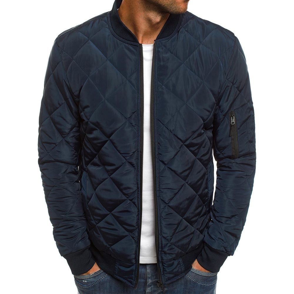 Thick Windbreak Parkas Men Jackets Autumn Winter Warm Outwear Slim Male Zipper Casual  Warm Stand Collar Coats