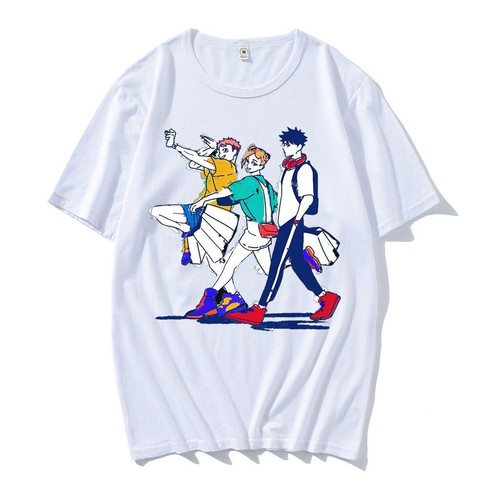 Manga Men ster Crewneck Tee Anime Jujutsu Kaisen Gojo Satoru Yuji Itadori T-shirt Men/Ms Interesting Hop Harajuku T Shirt