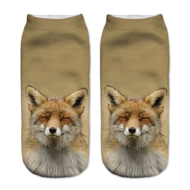 SLMVIAN New Cockatoo Parrot 3D Print Animal Women Socks Casual cartoon Socks Unisex Low Cut Ankle Socks