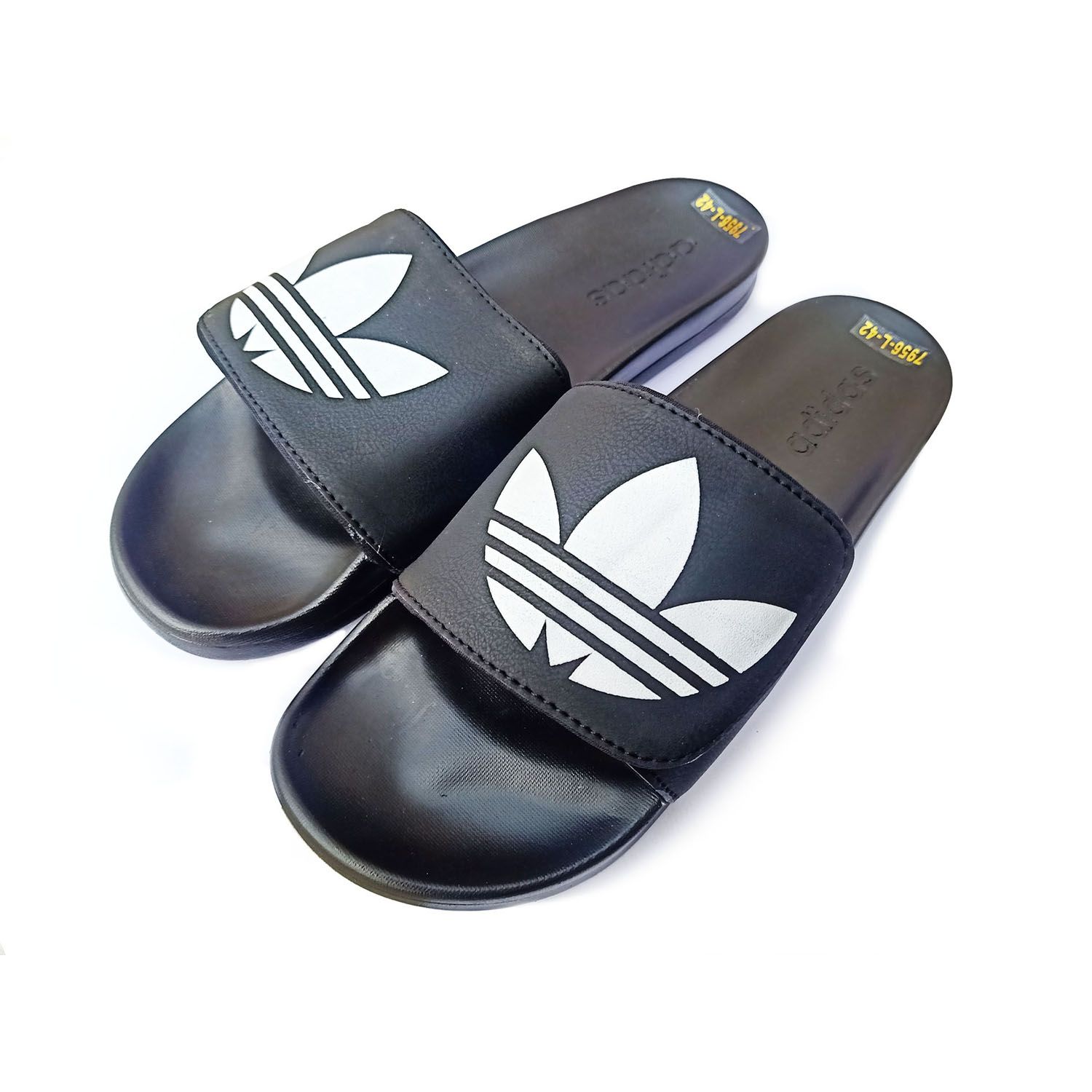 Super Stylish Rubber Slides for Men (Black)