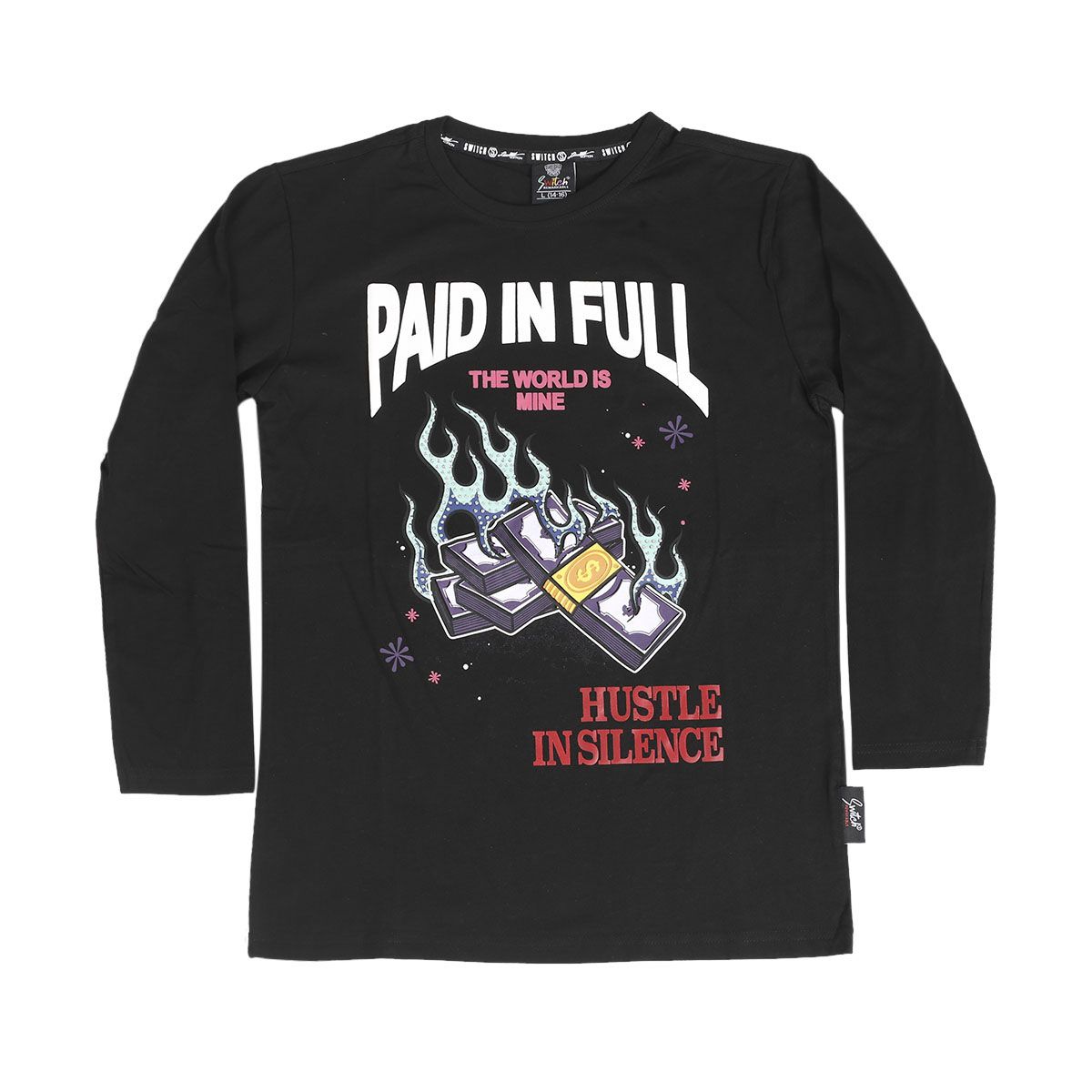 Black Color Winter Full Sleeve T Shirt