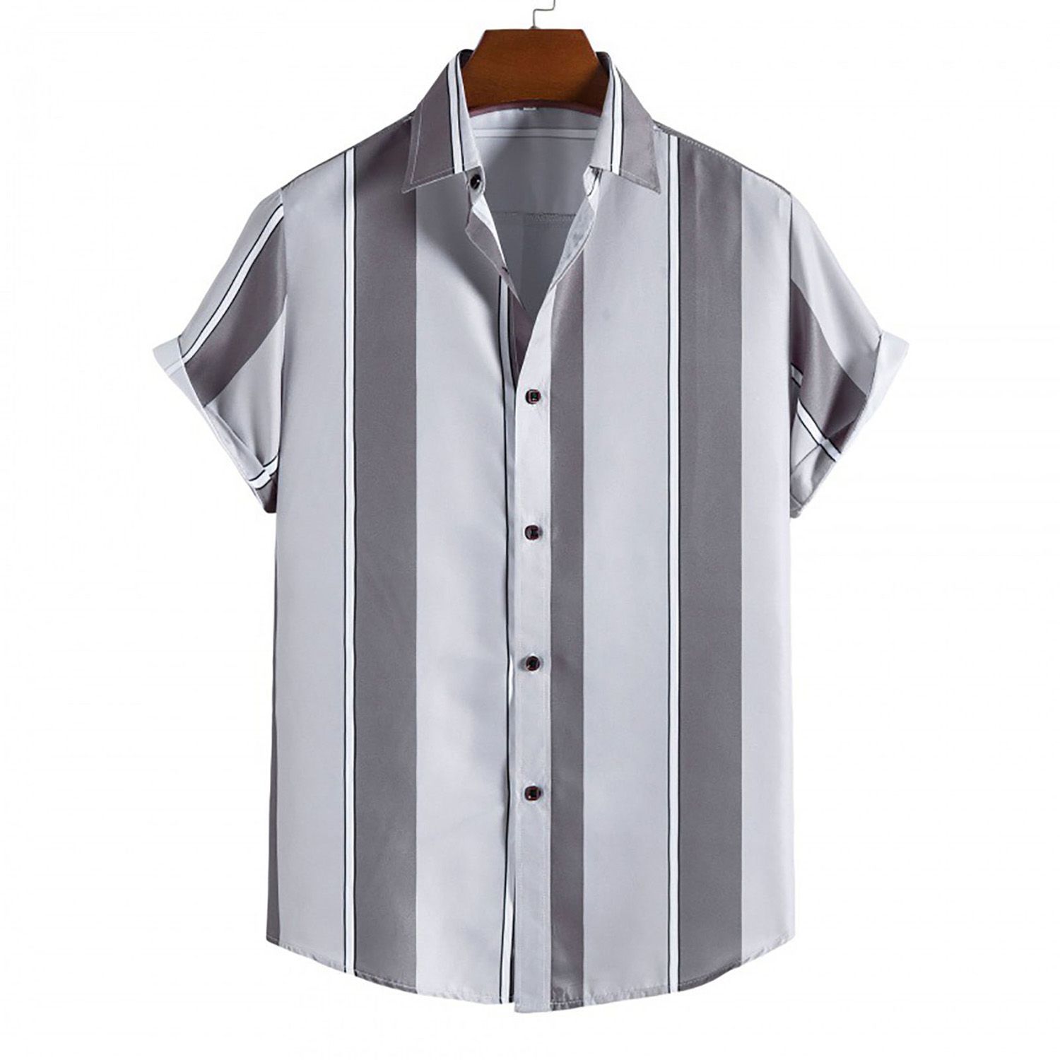 Summer Shirt Slim Casual Simple Hawaiian Shirt Top