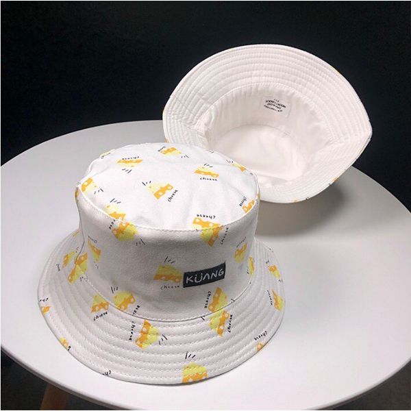Colors Fisherman Hat Banana Chips Double Side Hats Panama Bucket Hat Hip Hop Punk Yellow Hat Outdoor Cap