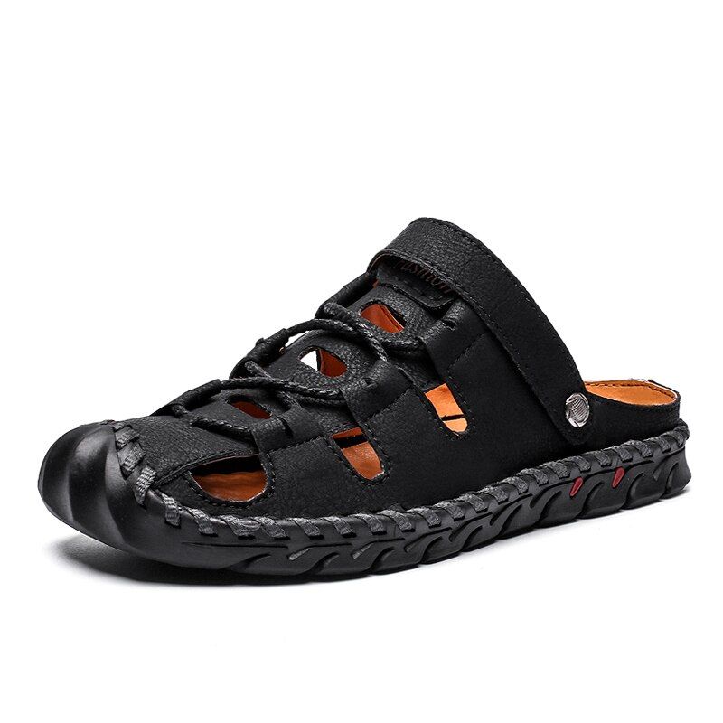 2022 New Summer Men Sandals Breathable Beach Sandals Men Casual Shoes High Quality Artificial Leather Men's Shoes Big Size 38-46