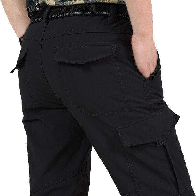 Men's   Lightweight Tactical Multicket Cargo Pants Outdoor Breathable Casual  Male Waterproof Quick Dry Pants