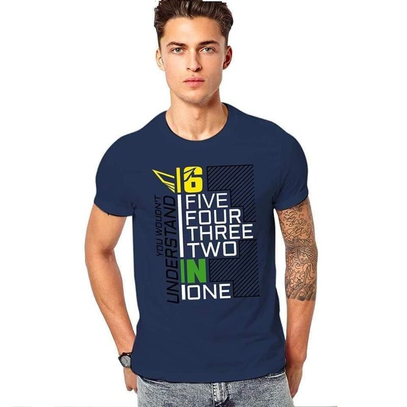 Stylish One2Six T-Shirt For Men Cotton Half Sleeve - T Shirt - T Shirt For Man