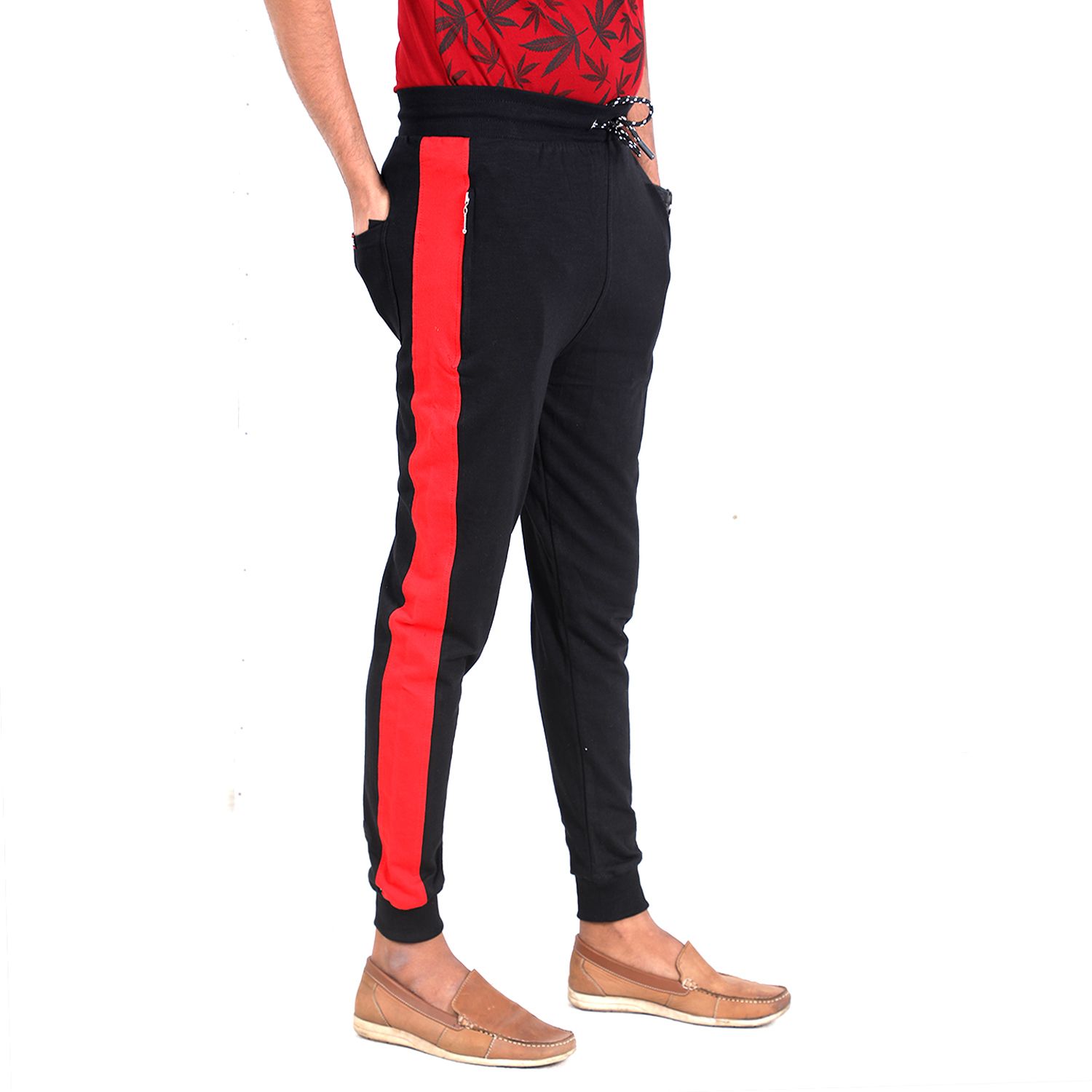 Jogger Trouser Black Cotton Slim Fit Sweatpants for Men 1