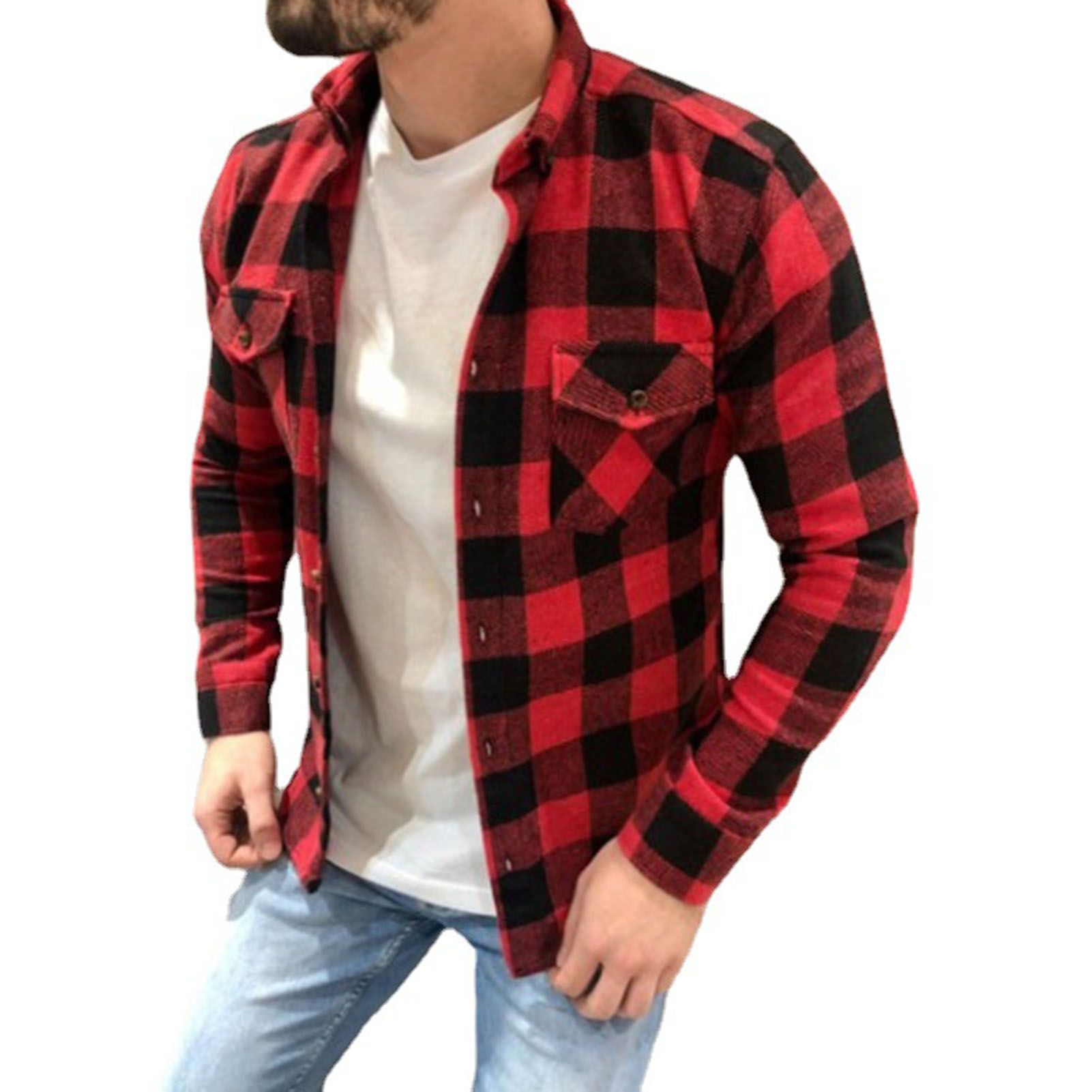 Autumn Shirt Pocket Casual Spring Shirt