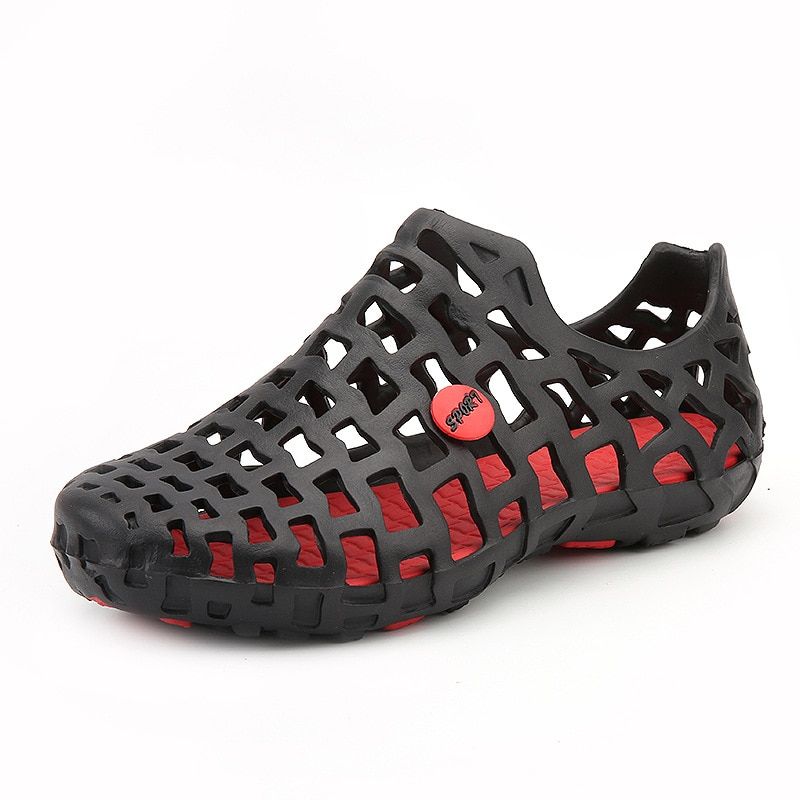 YWEEN Mens Sandals Summer Casual Unisex Hollow Jelly Breathable Shoes Men Women Beach Tourism Sandals Big Size