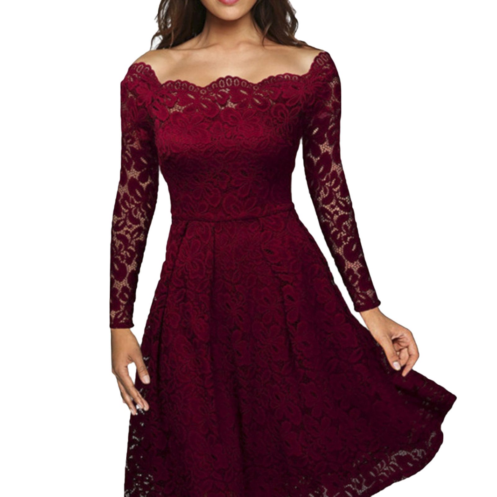 Slim Dress Eye-catching Lady Cocktail Party A-Line Dress Women Costume
