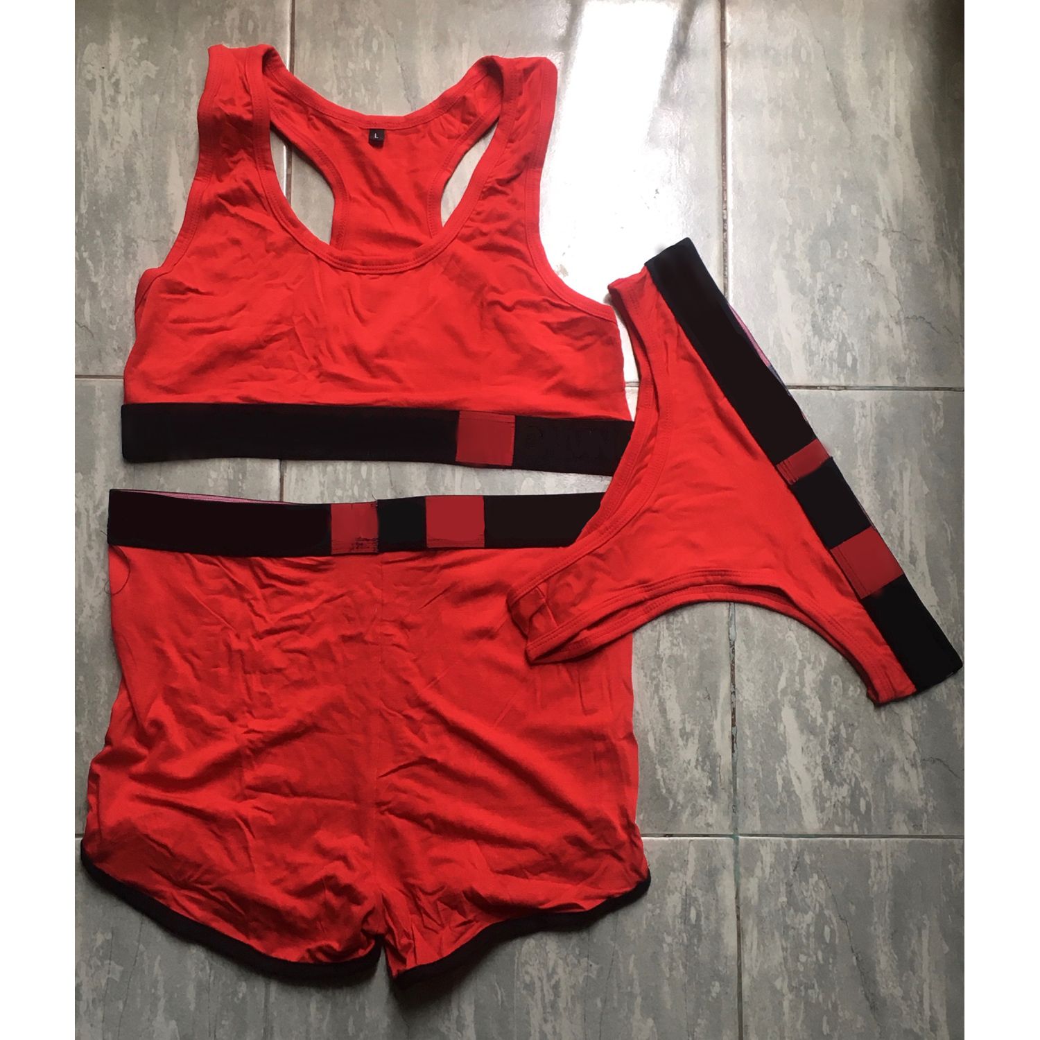 Export Quality Bra, Shorts and Thong set-3pc