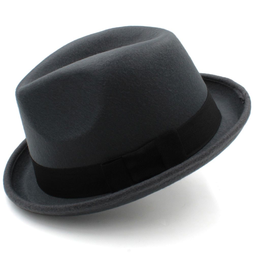 Men Women Fedora Hats Trilby Cap Jazz Homburgm Sunhat Classical Retro Party Street Style Outdoor Travel Winter Size US 7 14 UK L