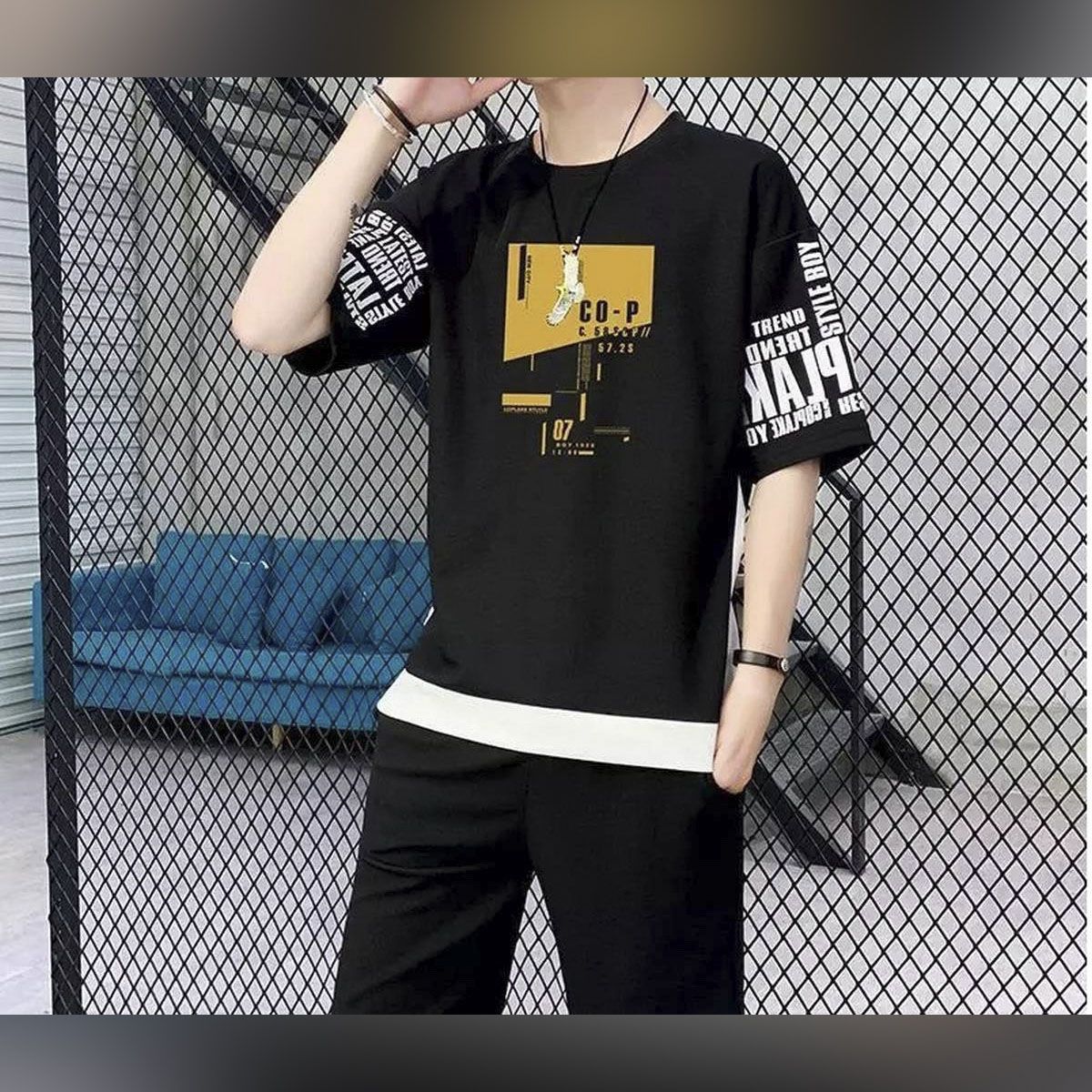 Black&White Cotton T-Shirt for Men - T Shirt For Man - T Shirt For Man - T Shirt