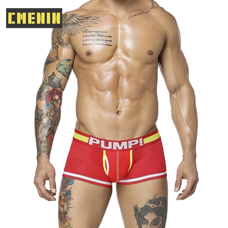 CMENIN Soft (1 Pieces) PUMP Nylon Quick Dry Boxer Men Underware Trunks Fashion Print  Mens Underwear Boxershorts Gift 2021 New H118
