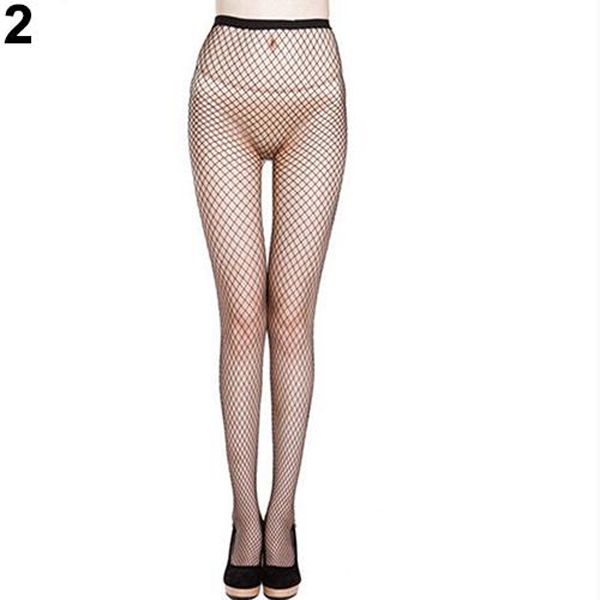 Women Fishnet Hollow Pantyhose Punk Stockings Stretchy Tights One Size