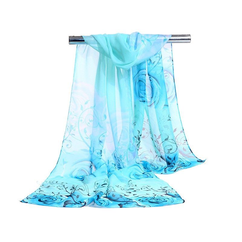 160*50cm Multi-style Holiday gift Selling chiffon striped scarf wild fashion shawl sunscreen print floral scarf scarves