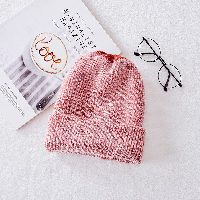 Fashion Men Warm Winter Hat Scarf Soft Knitted Hat Scarf Set Skullies Beanies Winter Hat For Women Unisex Knitted Caps