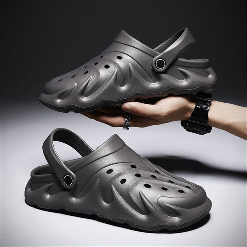 Men's Summer Sandals Male Casual Outdoor Shoe Clog Non-slip Home Bathing Slipper EVA Light-weight Flip Flop Fashion Croc for Men
