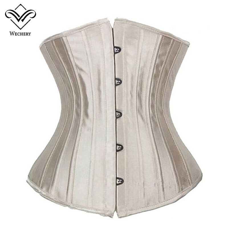 XXS-6XL Body Shaper Waist Trainer 24 Boned Waist Corsets White Cincher UnderBody Corset Shapers Modeling Strap Slim Sheaths