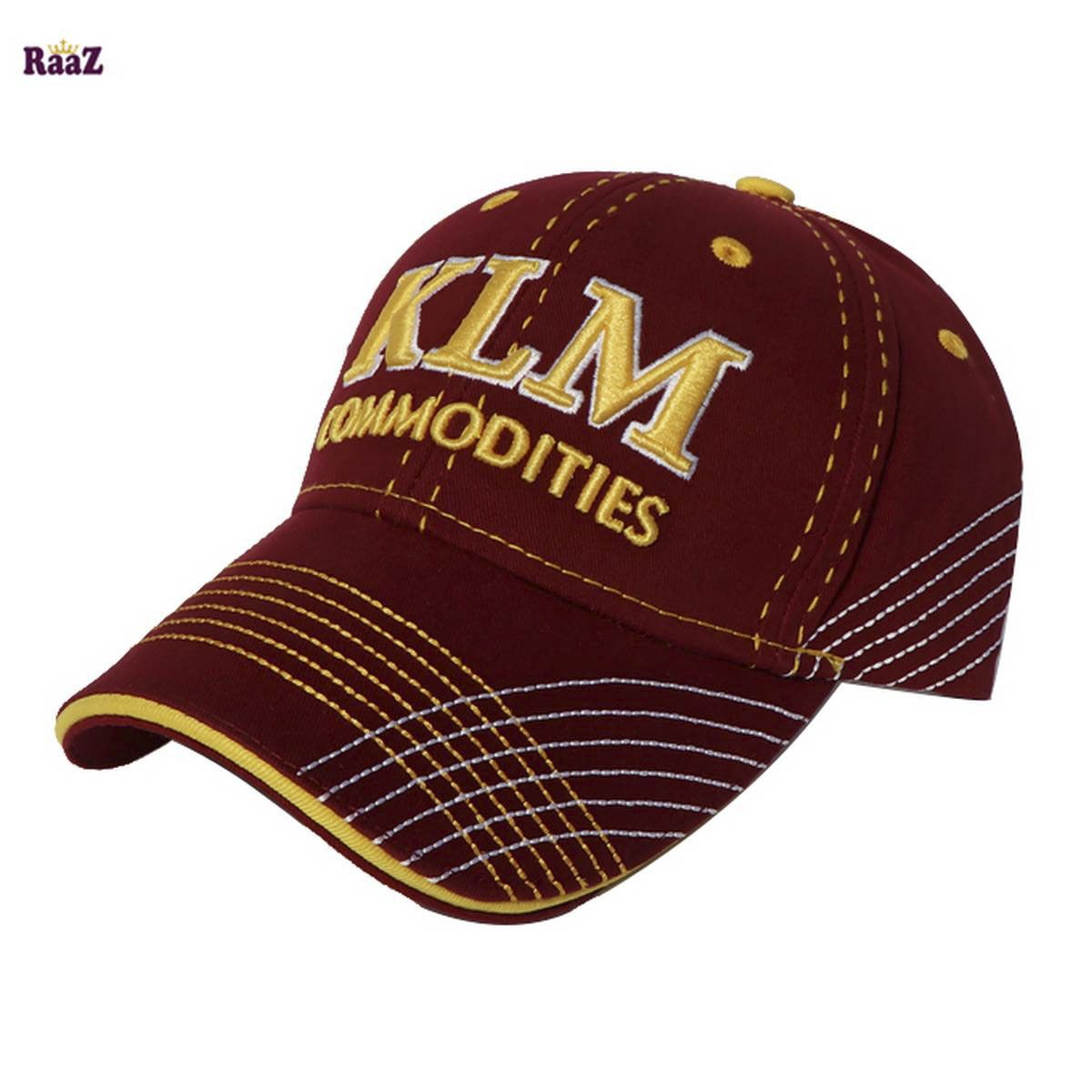 Chocolate KLM Embroidery Logo Cotton Curved Cap