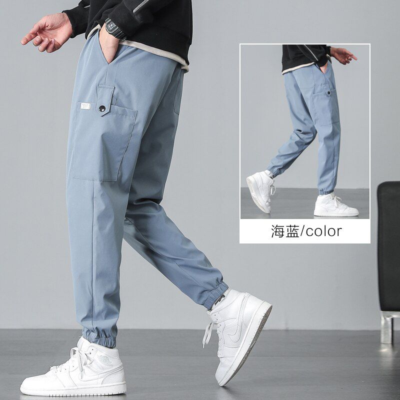 Men Cargo Pants Street Style Oversized Spring Autumn Men Harem Pants Multi-cket Fashion Srts Pants Casual Men Pants New