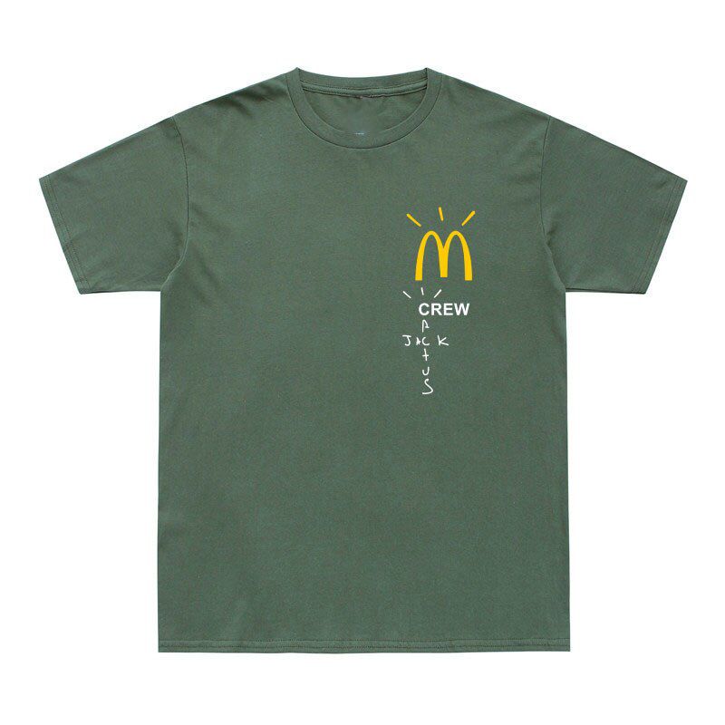 Casual Cactus Jack T-Shirt Men Women Travis Scott M Crew T Shirt Cotton O-Neck Tee Shirt  Hop Summer Tees Tops