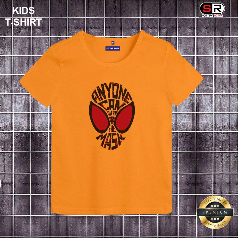 SpiderMan Design Short Sleeve Cotton Premium T-Shirt For Boys By Stone Rose - 16952T