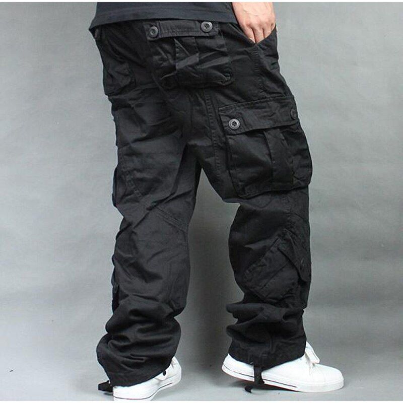 Plus Size 5XL 6XL 7XL Cargo Pants Overalls Hop Men's Cotton Trousershop Men Baggy Casual Pants Mens Bottoms