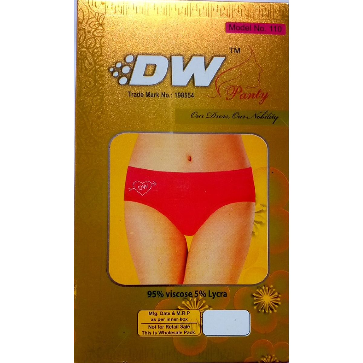 6 Piece panty for Women Eexport  Quality