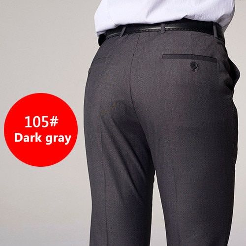 PYJTRL Quality Mens Classic Formal Suit Dress Pants New Slim Fit Casual Professional Business Pantalon Homme Trousers Office