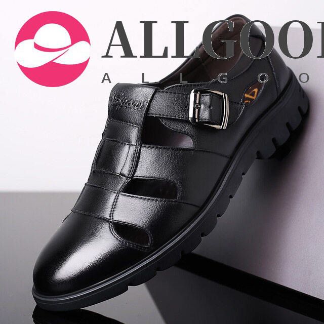 Men Sandals Leather Sandals Outdoor Casual Leather Sandals For Beach Shoes Plus Size