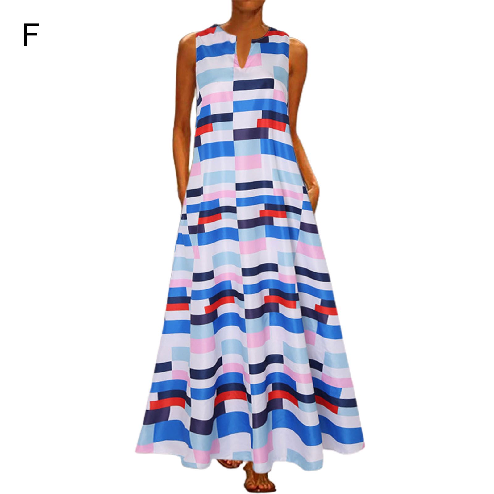 Dress Breathable Geometric Print Dress