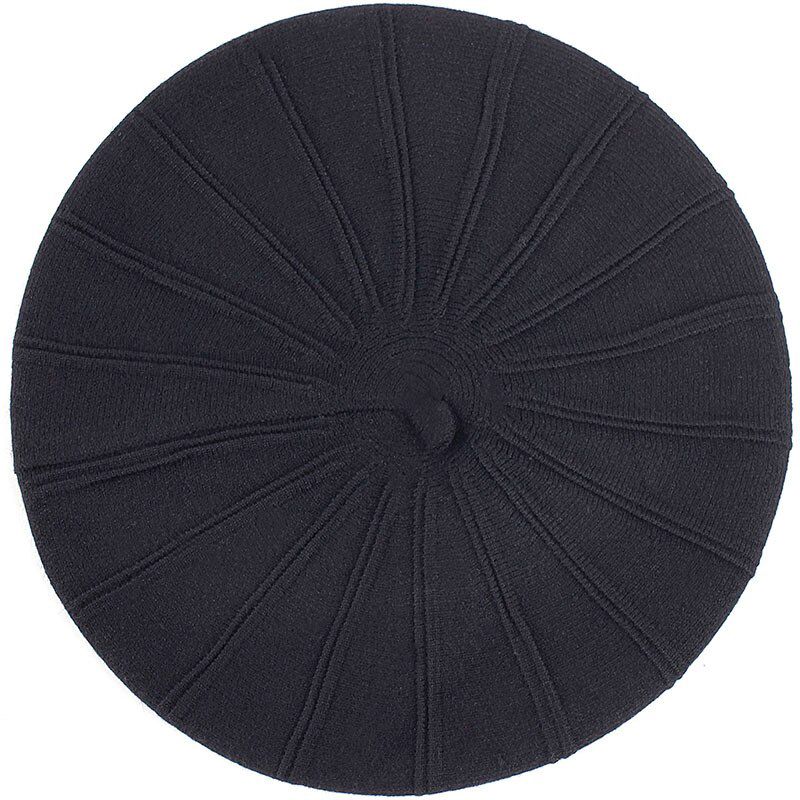 Geebro Fashion Women Winter Wool Blend Hat Beret Hat Lady Solid Color Slouchy Winter Hats Female Bonnet Caps