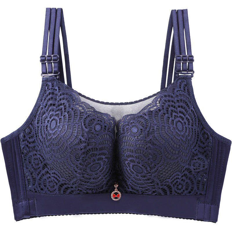 FallSweet Women Full Coverage  Bra Lace Wirefree Brasserie Plus Size Bras Comfort Strap Lightly Lined Intimates