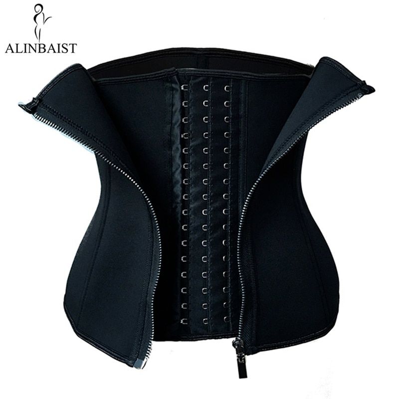 Sauna Sweat Belt for Weight Loss Neoprene Waist Trainer Body Shaper Corset Slimming Belly Sheath Shapewear Women Tummy Trimmer