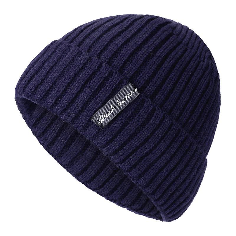 Unisex Letter Warm Winter Hats Stylish Add Fur Lined Soft Beanie Thick Winter Hats For Men & Women Dropshipping