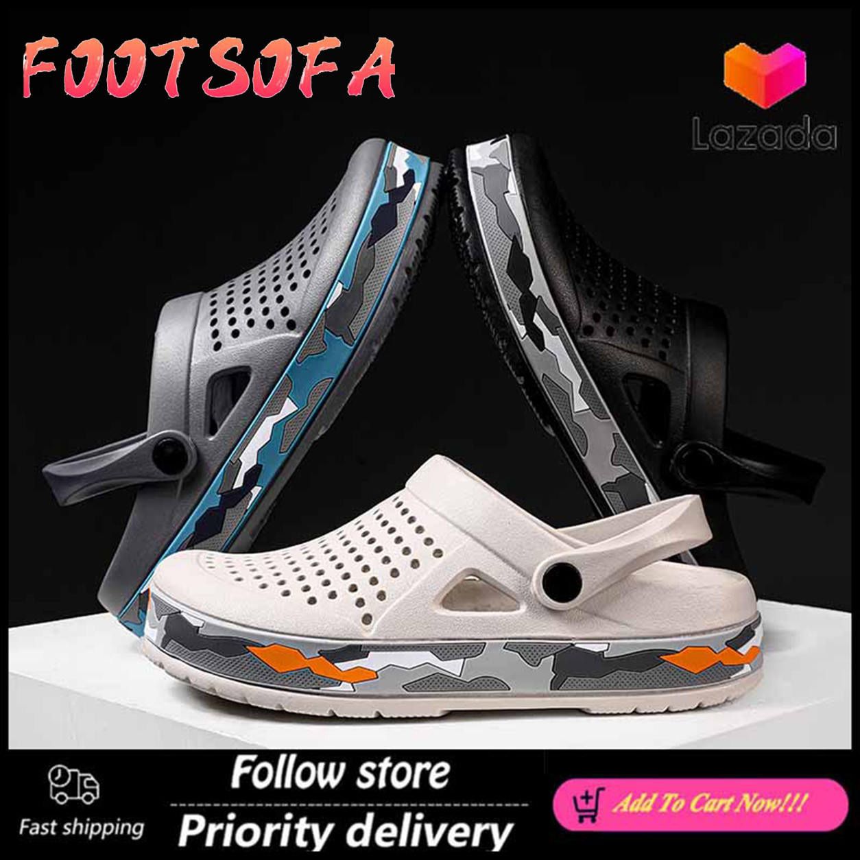 Slippers Men Outdoor Beach Shoes Beach Sports Sandals Summer Men Sandals Comfortable Surfing Water Shoes Croc Men Slippers