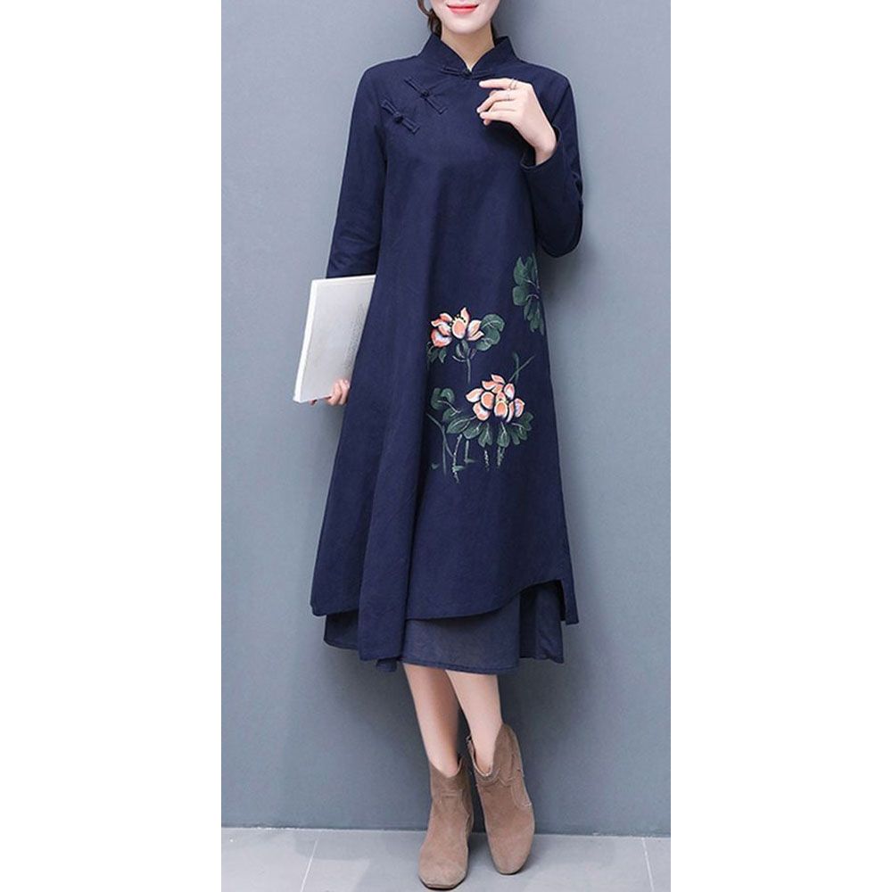 Navy Blue Kurti For Girls