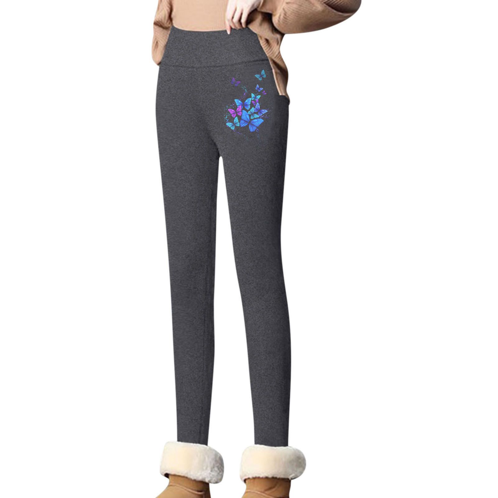 Pencil Pants Fleece Lined Skin-friendly Thermal Tight Pants