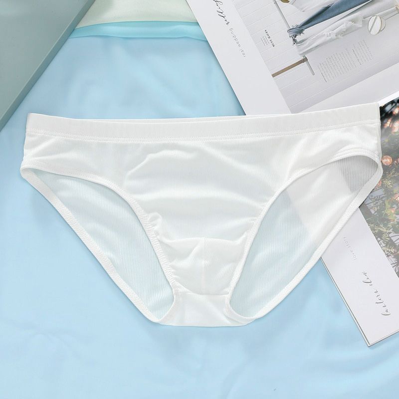 Ice Silk Men Sexy Men Briefs Thin Breathable  Men Jockstrap Cuecas  Pouch Briefs Men Underpants